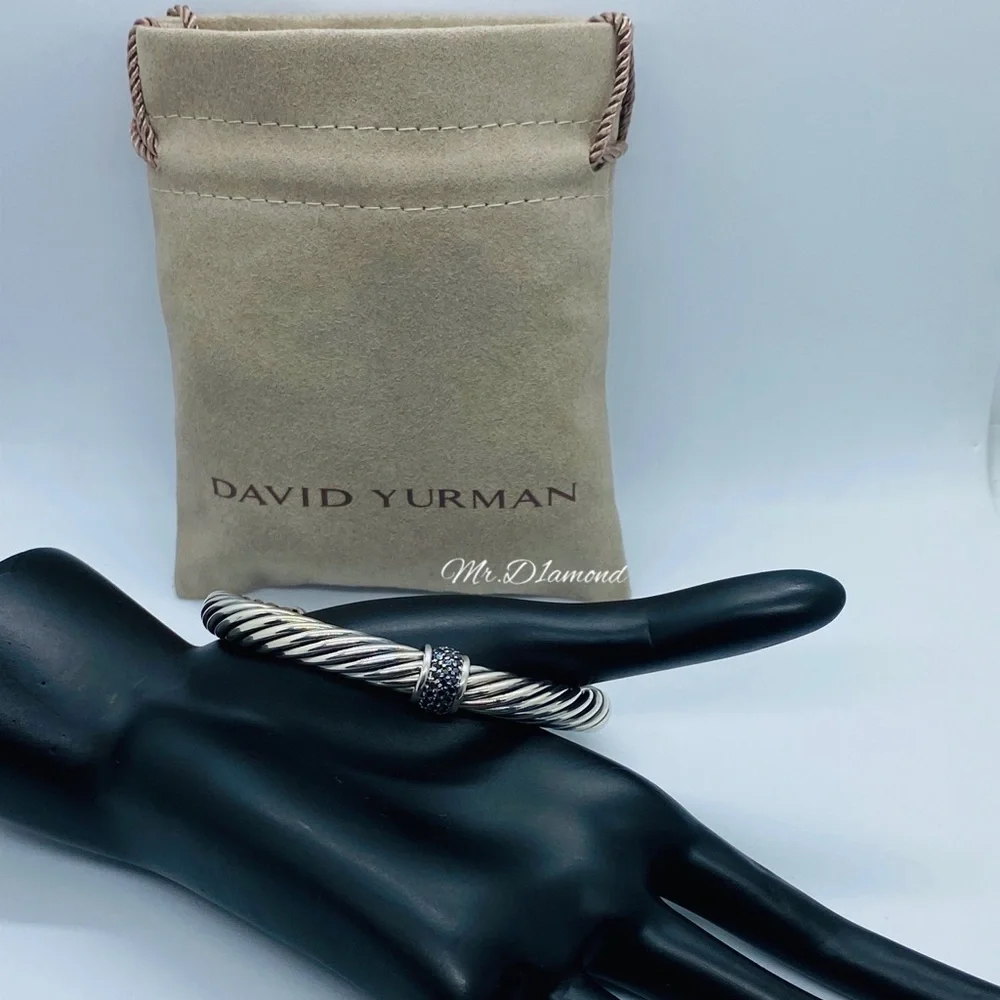 David Yurman Black Diamond station cable cuff